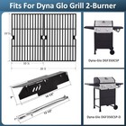 Adviace Grill Grates Porcelain Steel Heat Tents With   Burners 