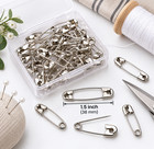  1 Safety Pins 1 5 Inch Nickel Plated 60 150 250 Pcs Sewing Craft Supplies