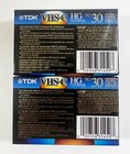 Tdk Tc30 Blank Vhs-c Camcorder Video Cassette Tape Hg Ultimate Lot Of 2 Sealed