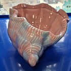 Vintage Royal Haeger Large Ceramic Conch Shell Bowl Planter vase Beach Decor