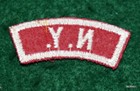 Vintage Boy Scout Red   White State Strip - New York - Free Shipping