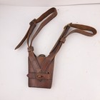 Antique Ww1 British Army Officers Sam Browne Sword Frog Leather Belt Holder