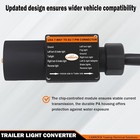 Vehicle To Trailer Light Converter Usa 7-way To European Trailer 7 Pin Connector