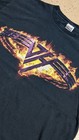 Vintage Van Halen Black Fire Flames T Shirt Original Y2k Rock Bank Tour Tee