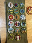 Lot Of 17 Boy Scout Merit Badges And 4 Class Badges  Merit Badges Pinned On Sash
