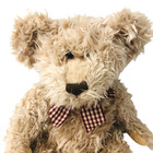 Russ Berrie Russplus Bear Stuffed Plush 16  Light Brown Bow Vintage