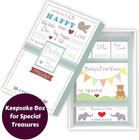 Baby Memory Book W keepsake Box   30 Monthly   Baby First Milestone Stickers    