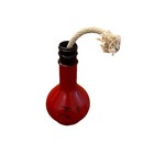 Vintage Magic Oriental Chinese Glass Prayer Vase Red Glass