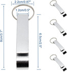 16pcs Silver Beer Bottle Openers Premium Metal Keychain Bottle Opener Bulk Soda