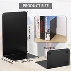 Large Book Ends  Heavy Duty Metal Bookends  2 Pairs 4 Pieces Book Stopper  Bo   