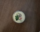 Vintage Western Germany Retractable Tape Measure Sewing Floral Case