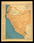 Antique Map Of Peru Wall Art Ecuador Map Lima Accord Nazca Original Atlas