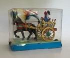 Vintage Gidi   s Carrettino Siciliano Horse And Cart Folk Art Figurine Italy