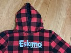 Eskimo Buffalo Plaid Hooded Sweatshirt Youth Large Ice Fishing Gear Hoodie