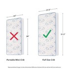 Dream On Me Breathable Full Size Firm Foam Crib And Toddler Bed Crib  White 
