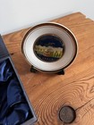 Vintage Beijing Planetarium Souvenir Plate With Display Stand Original Box