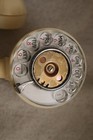 Vintage Ae Co  183 Spacemaker Rotary Dial Wall Mount Telephone Art Deco Ivory