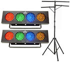 2 Chauvet Dj Bank Party Lights W automated Sound Activated Programs tripod Stand