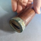 Vintage Brass Wood Teleidoscope Kaleidoscope