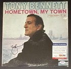 Tony Bennett Signed Record Album Cover Psa dna Coa Autographed Hometown My Town