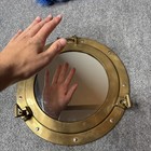 Vintage Brass Porthole Mirror Wall Decor Nautical Maritime Ship Cabin Window 11   