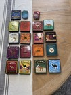 Vtg Lot Of 23 Empty Camel Flavored Cigarettes Collectible Tins W  Coaster Set