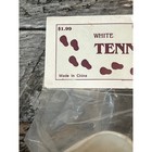 Vtg Fibre-craft Doll Baby White Tennis Shoes 2 7 8    Doll Sneakers