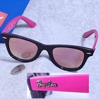 Ray Ban Sunglasses Youth Wayfarer Violet Pink Rose-mirrored Gradient  Rj9066s