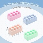 64 Pcs Building Blocks For Toddlers montessori Stem Educational For 18 months