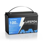 12v 100ah Lifepo4 Lithium Battery 5000  Deep Cycle For Rv Marine Solar Off-grid