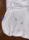 Halo Sleepsack Swaddle Newborn Baby Cotton Wearable Blanket White Gray Stars