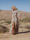 Boho Floral Maxi Dress Cocktail Party Summer Beach Flowy Tassel Long Sundress