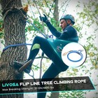 Arborist Equipment 1 2  X 10ft Steel Wire Core Flip Line Kit Tree Climbing Rope 