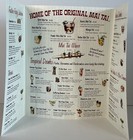 Trader Vic   s Tropical Drinks Foldout Cocktail Menu Tiki Hawaiian Surf Art