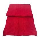 Villand Collection Women Cashmere Scarf Gloves Beanie Set Red 100  Cashmere