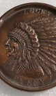 Vintage Souvenir Lucky Penny American Indian Chief South Dakota