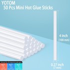 50 Pcs Hot Glue Sticks  4  X 0 27  Mini Size Clear High Temp Glue Sticks For Cra