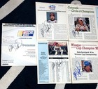 Dale Earnhardt Sr Dealer Lot Of 8 Diff  8x11  Autographed 1991 Guide Photo Pages