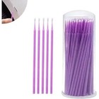 100 Pcs Car Paint Chip Repair Brush  Pe Cotton Flocked Fine Hair Environmentally