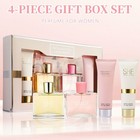 Women s Perfume   Body Lotion 4-piece Gift Box Set   2 Long-lasting Fragrances 
