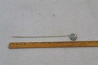 Antique Hatpin Sterling Silver Native Head 10 Rare Victorian Edwardian Original 
