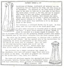 12-14 or 15-17 antique Baby Doll 1907 Christening Gown Bertha Collar Pattern
