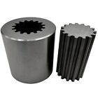 2-piece Gear Cylinder Puzzle     Wire Edm Cut Zero Tolerance Desk Trinket
