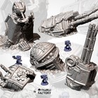 Destroyed Mega Titan Terrain Tabletop Terrain For Grimdark Gothic Miniature