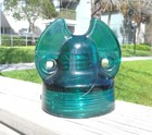 Nice Dark Aqua Cd 263 Columbia Glass Insulator