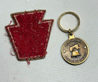 Pennsylvania National Guard 28th Infantry Bronze Metal Keychain   Patch