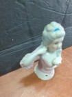 Antique Vintage Japanese Porcelain Arms Away Victorian Lady Half Doll