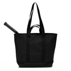 Lacoste Tennis Racket Shopper Bag Unisex Sports Racquet Tote Bag Black