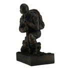 Zeckos Silent Salute Kneeling Military Soldier With Rifle In Ground Statue