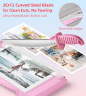 12  Guillotine Paper Cutter With Hidden Ruler  Compact Paper Trimmer